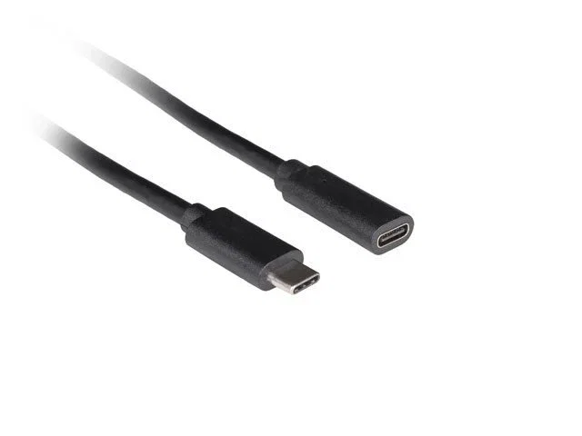 Lanberg Cable de extensión USB-C a USB-C 3.2 Gen 1, 1,5 m, Negro