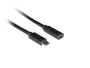 Lanberg Cable de extensión USB-C a USB-C 3.2 Gen 1, 1,5 m, Negro