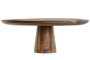 DKD Home Decor Bandeja de Acacia Natural con Pie 36x36x14 cm