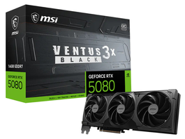 MSI VENTUS GEFORCE RTX 5080 16G 3X OC BLACK 16 GB GDDR7