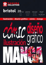 Bloc De Dibujo Sakura Comic Y Manga Encolado Liso A4 250G 20H