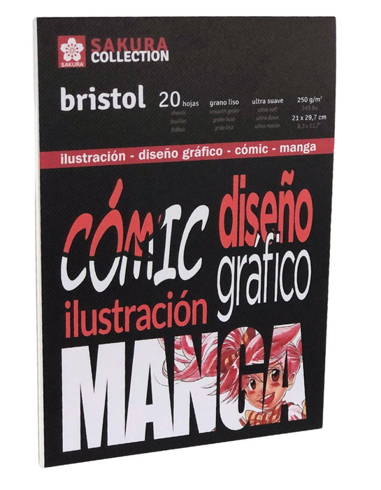 SAKURA Bloc de Dibujo Comic y Manga A4 250g 20h SAKURA Bloc de Dibujo Comic y Manga A4 250g 20h