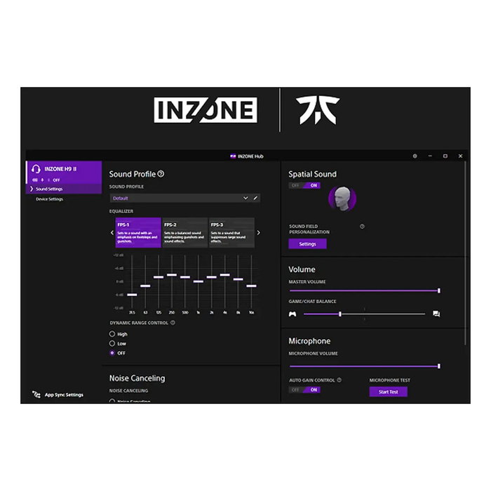 Sony INZONE H9 II Auriculares Gaming Inalámbricos con Micrófono y Cancelación de Ruido, Negro, 30h Batería, Bluetooth 5.3, para PC y Consolas