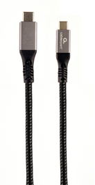 GEMBIRD CCBP-USB3-CMCM100-1.5M Cable USB USB 3.2 Gen 2 Tipo C a Tipo C 1.5m Negro, Plata