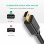Ugreen US132 Cable USB a Mini USB, 1,5m, negro
