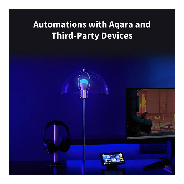 Aqara LED Bulb T2 - Bombilla Inteligente RGB CCT, E27, 1100lm, Bluetooth/Zigbee, Compatible con Alexa, Google y HomeKit