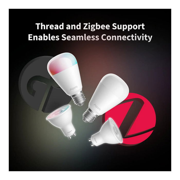 Aqara LED Bulb T2 - Bombilla Inteligente RGB CCT, E27, 1100lm, Bluetooth/Zigbee, Compatible con Alexa, Google y HomeKit