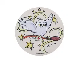 Wondee Alfombrilla de Ratón Redonda Harry Potter Hedwig Antideslizante Control Preciso 200 mm