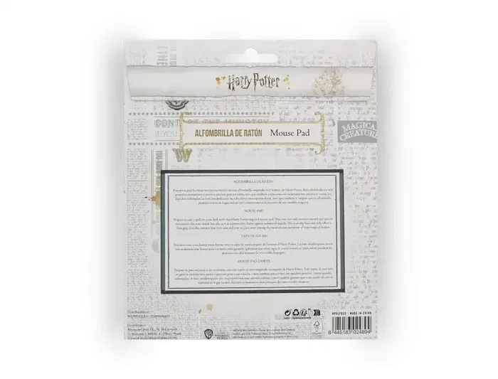 Wondee Alfombrilla de Ratón Redonda Harry Potter Hedwig Antideslizante Control Preciso 200 mm