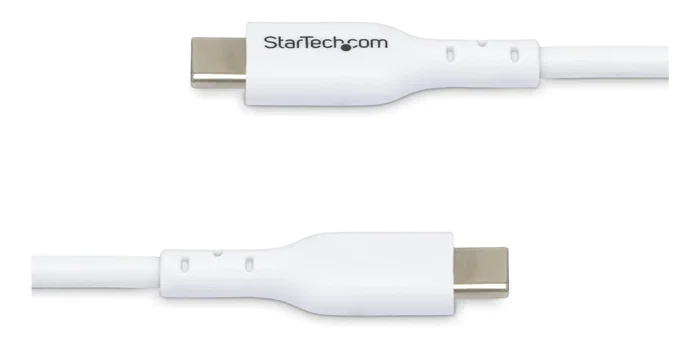 StarTech Cable USB-C a USB-C de 2m, 60W PD, Blanco StarTech Cable USB-C a USB-C de 2m, 60W PD, Blanco