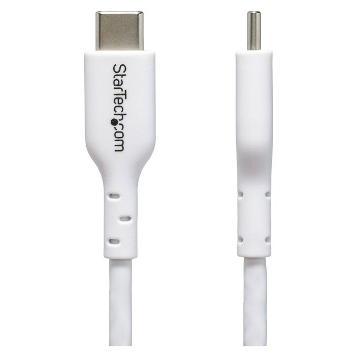 StarTech.com Cable USB-C a USB-C de 2m, 60W PD, Blanco