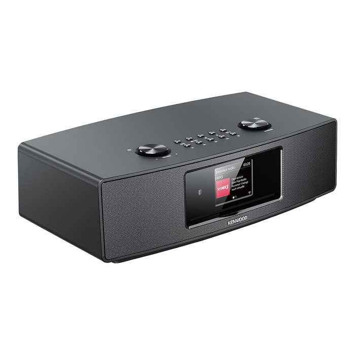 Kenwood CR-ST700SCD-B - Radio con Sintonizador Digital DAB+ y FM, Radio por Internet (Spotify, Amazon Music), Bluetooth, Wi-Fi, Pantalla TFT de 2.8", Potencia 43W, Color Negro