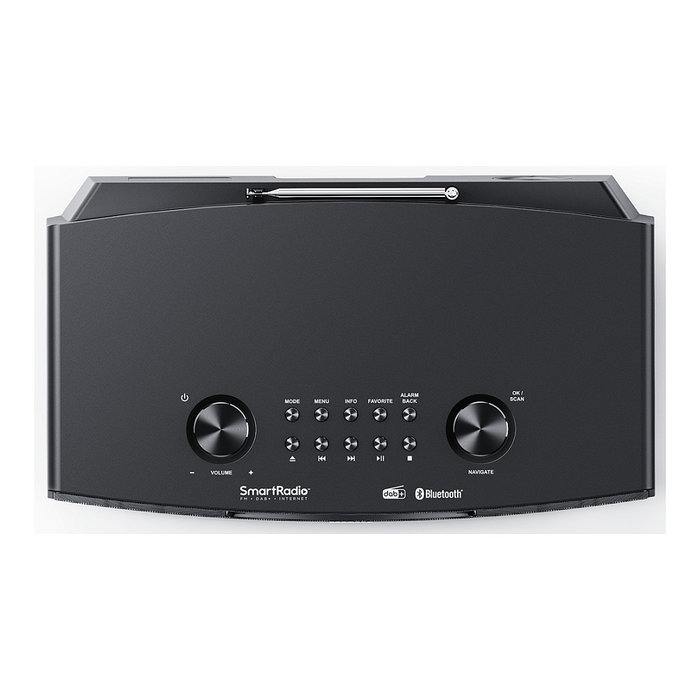 Kenwood CR-ST700SCD-B - Radio con Sintonizador Digital DAB+ y FM, Radio por Internet (Spotify, Amazon Music), Bluetooth, Wi-Fi, Pantalla TFT de 2.8", Potencia 43W, Color Negro
