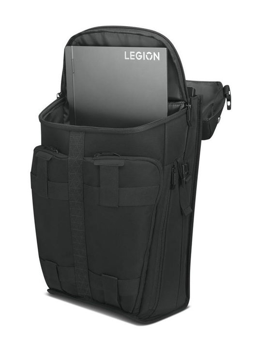 Lenovo Legion Active Gaming Backpack Mochila para Gaming, Compartimentos para Portátil 17", Fabricada con PET Reciclado