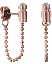 Dkny Pendientes The City Street con Cristales Swarovski Rosa