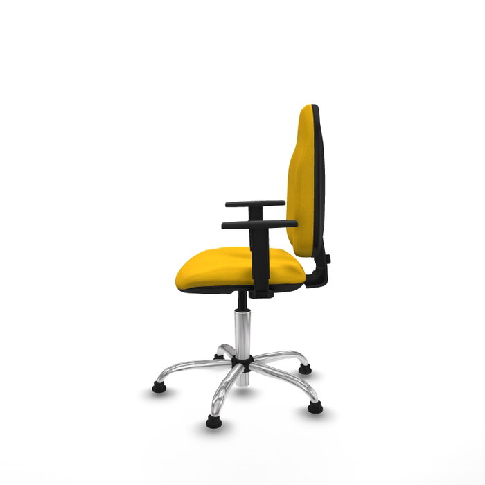 PIQUERAS Y CRESPO Silla de oficina Algarra con mecanismos Contacto permanente, Tela Amarillo PIQUERAS Y CRESPO Silla de oficina Algarra con mecanismos Contacto permanente, Tela Amarillo