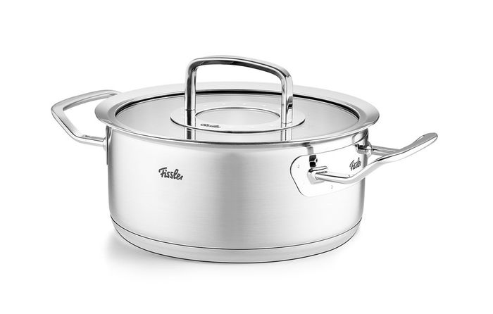 Fissler Profi Cacerola de 20 cm con tapa de cristal, apta para inducción, acero inoxidable 18/10 - 08413920000/0
