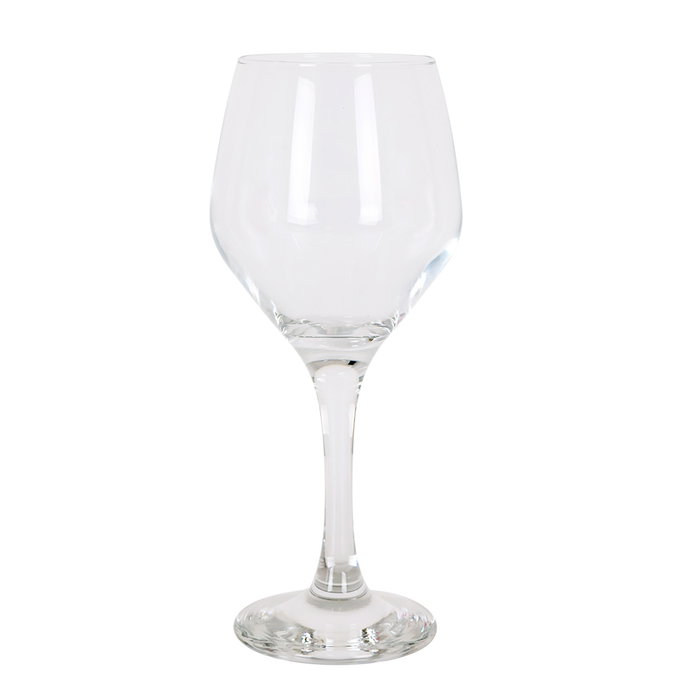 LAV Set de 6 Copas de Vino/Agua de 330 cc, Colección Ella, 21.4 cm de alto, 26.3 cm de largo y 17.8 cm de ancho (4 Cajas)