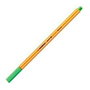 Stabilo Point 88 Rotulador Punta Fina Verde Hoja, Pack de 10 unidades