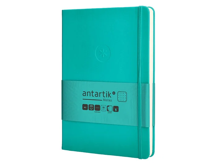 Antartik Antartik Notes Cuaderno Tapa Dura A5 Hojas Puntos Turquesa 100 Hojas 80gr FSC