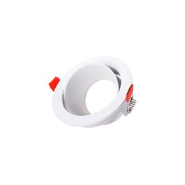 Aro Empotrado Downlight Circular Blanco para LED GU10 / GU5.3