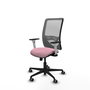 PIQUERAS Y CRESPO Silla de oficina Zulema Rosa y Gris