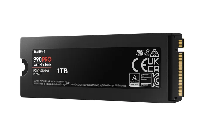 Samsung 990 PRO 1 TB SSD con disipador térmico M.2 2280 NVMe PCIe 4.0 Samsung 990 PRO 1 TB SSD con disipador térmico M.2 2280 NVMe PCIe 4.0