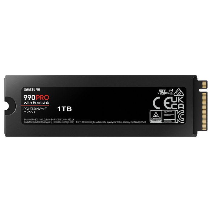 SAMSUNG 990 PRO 1TB M.2 NVMe PCIe 4.0 x 4 SSD con Disipador de Calor Retail SAMSUNG 990 PRO 1TB M.2 NVMe PCIe 4.0 x 4 SSD con Disipador de Calor Retail