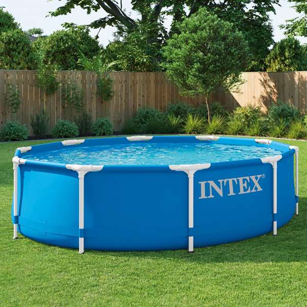 Intex Piscina Metal Frame Redonda 305x76cm 4485L Sin Depuradora para Niños y Adultos