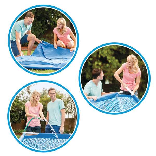 Intex Piscina Metal Frame Redonda 305x76cm 4485L Sin Depuradora para Niños y Adultos