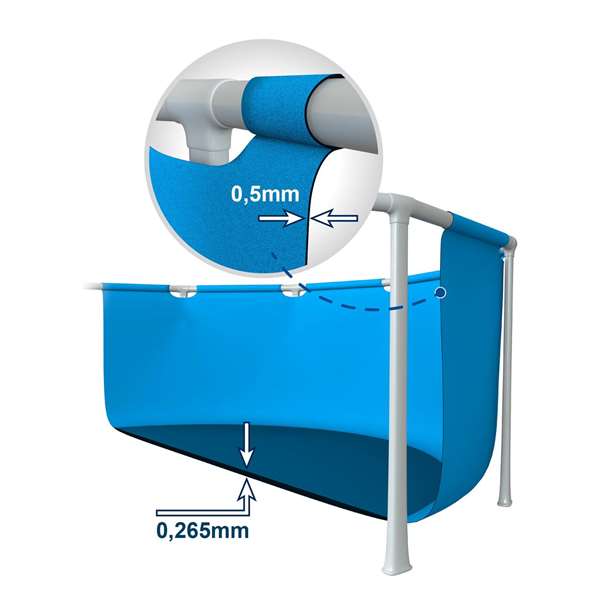 Intex Piscina Metal Frame Redonda 305x76cm 4485L Sin Depuradora para Niños y Adultos