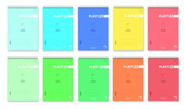 Bloc Pacsa Plastipac Tapa Pp Fº 80H Cuadric.4X4 Especial Zurdos 90G Surtido (10 Col.) (Set de 5)