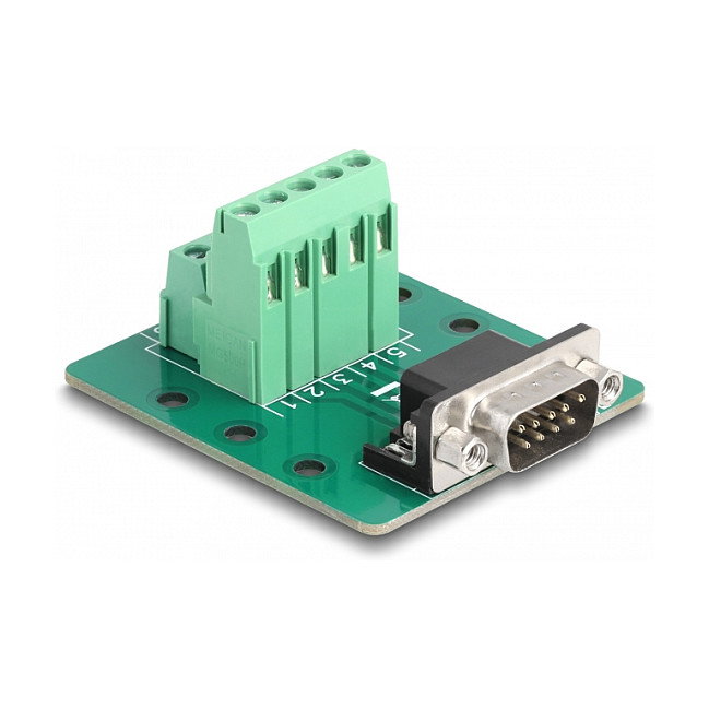 DeLOCK 66907 Adaptador D-Sub de 9 pines macho a bloque de terminales para carril DIN DeLOCK 66907 Adaptador D-Sub de 9 pines macho a bloque de terminales para carril DIN