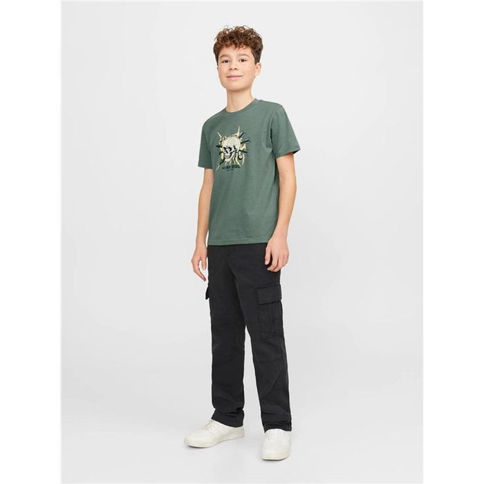 Camiseta de Manga Corta Infantil Jack & Jones Jorheavens Neck Oliva