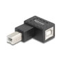 DeLOCK 67207 Adaptador USB 2.0 Tipo-B macho a Tipo-B hembra de 90° izquierdo