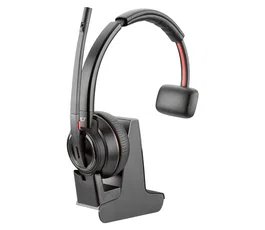 HP Poly Savi 8210 UC Auriculares Monoaurales con Base de Carga Negro