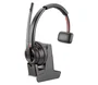 HP Poly Savi 8210 UC Auriculares DECT Diadema para Llamadas/Música Bluetooth con Base Carga - Negro (Alámbrico, Cancelación Ruido, 180m Alcance, Plug and Play USB-A)
