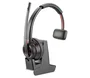 HP Poly Savi 8210 UC Auriculares DECT Diadema para Llamadas/Música Bluetooth con Base Carga - Negro (Alámbrico, Cancelación Ruido, 180m Alcance, Plug and Play USB-A)
