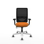 PIQUERAS Y CRESPO Silla de oficina Zulema Naranja y Negro