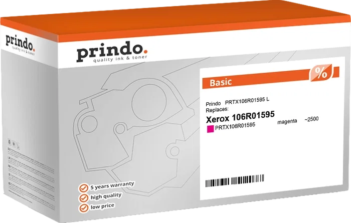 Prindo Tóner magenta PRTX106R01595 Basic compatible con Xerox 106R01595 Prindo Tóner magenta PRTX106R01595 Basic compatible con Xerox 106R01595