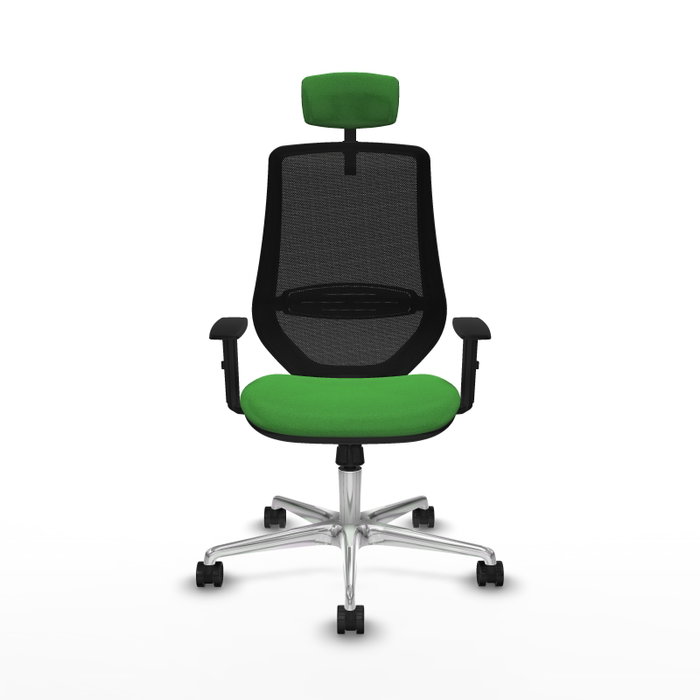 PIQUERAS Y CRESPO Silla de oficina Mardos con mecanismo Sincro, Verde y Negro
