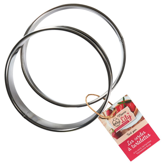 Lily Cook Aro Mamie Lily 2 Moldes Diámetro 12 cm Acero Inoxidable Lily Cook Aro Mamie Lily 2 Moldes Diámetro 12 cm Acero Inoxidable