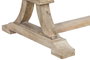 DKD Home Decor Mesa Centro Toscana Blanco Natural Madera Maciza 150 x 70 x 50 cm