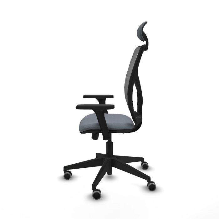 PIQUERAS Y CRESPO Silla de oficina Motilla con mecanismo Sincro/Traslack, Gris PIQUERAS Y CRESPO Silla de oficina Motilla con mecanismo Sincro/Traslack, Gris