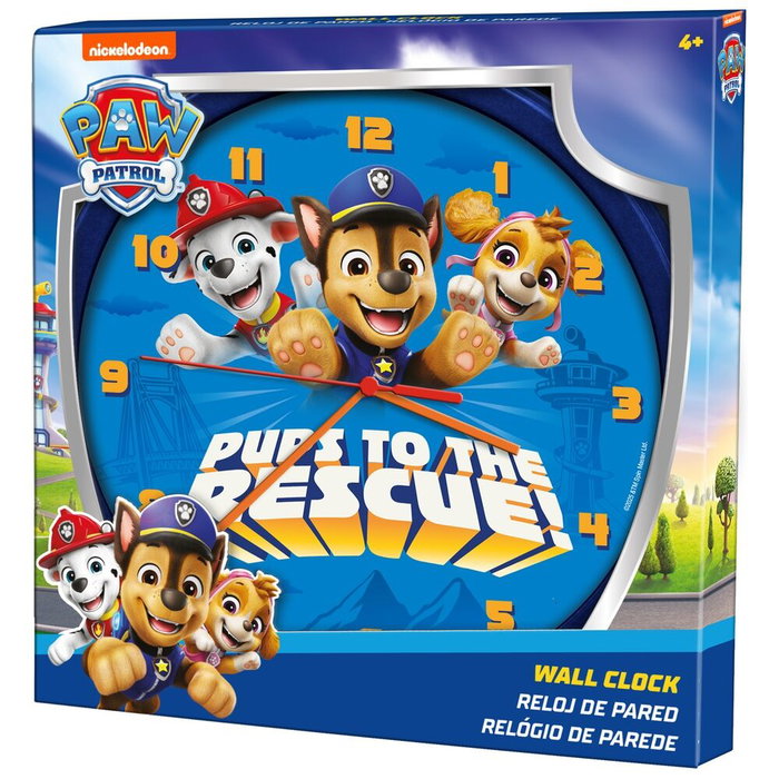 KIDS LICENSING Reloj de pared Patrulla Canina Paw Patrol