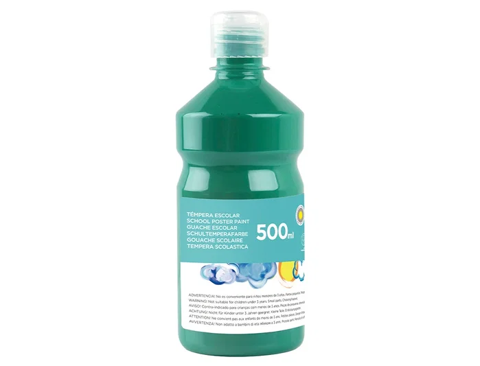 Liderpapel Témpera líquida escolar verde oscuro 500 ml Liderpapel Témpera líquida escolar verde oscuro 500 ml