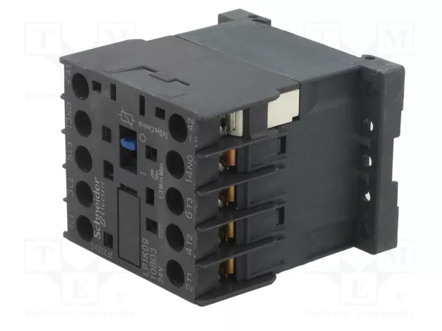 SCHNEIDER ELECTRIC Contactor 3-polar 9A 24V DC LP1K0910BD3