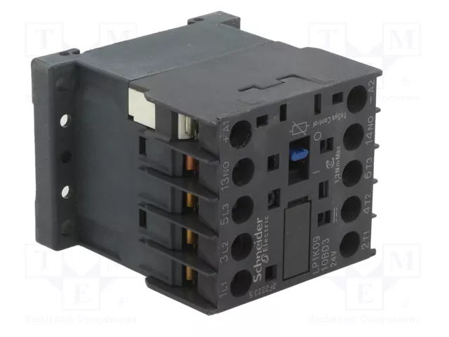 SCHNEIDER ELECTRIC Contactor 3-polar 9A 24V DC LP1K0910BD3