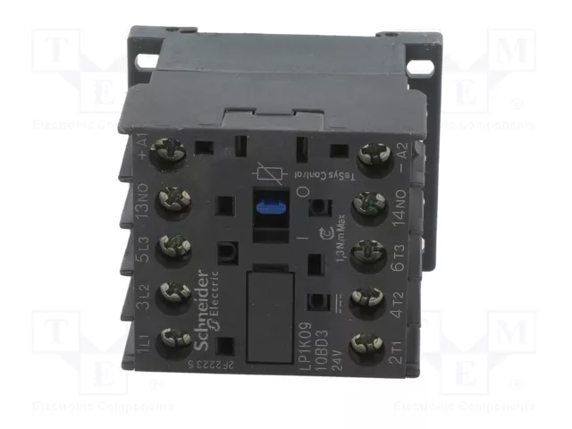 SCHNEIDER ELECTRIC Contactor 3-polar 9A 24V DC LP1K0910BD3