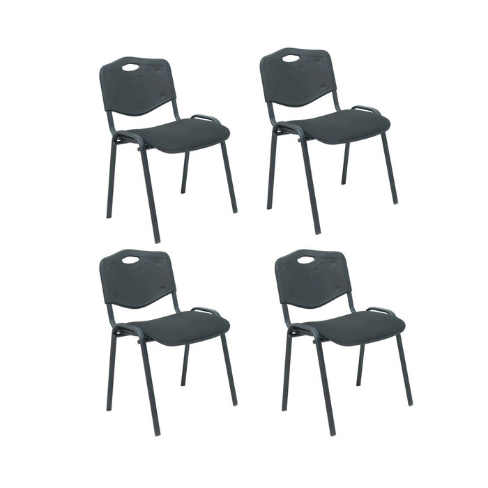 Piqueras Y Crespo Pack 4 Sillas Iso Mix Negro Piqueras Y Crespo Pack 4 Sillas Iso Mix Negro